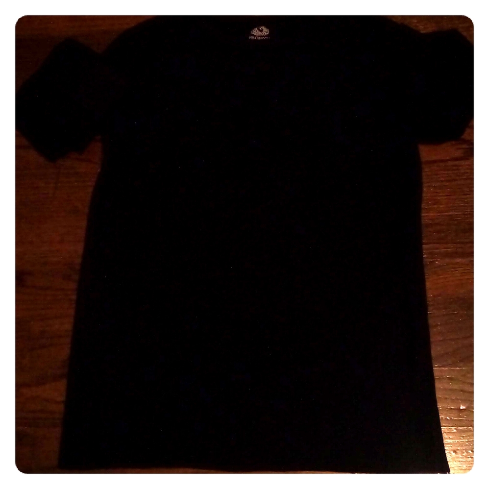 Dark blue sleepwear long sleeve shirt.